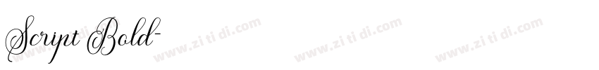 Script Bold字体转换